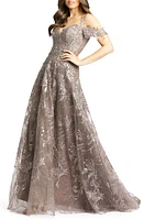 Mac Duggal Embellished Cold Shoulder Gown at Nordstrom,