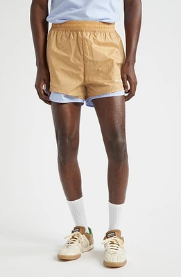 ADIDAS x Wales Bonner Layered Drawstring Nylon Shorts Beige Wb at Nordstrom,