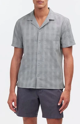 Madewell Textured Dobby Camp Shirt Silver Granite at Nordstrom,