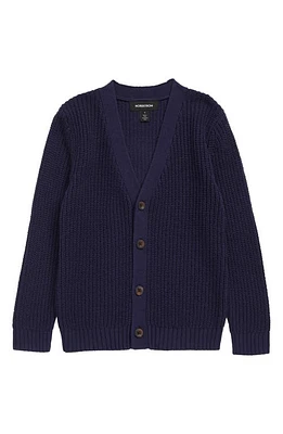 Nordstrom Kids' Everyday Cotton Blend Cardigan Navy Peacoat at