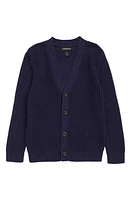 Nordstrom Kids' Everyday Cotton Blend Cardigan Navy Peacoat at