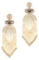 Deepa Gurnani Ishana Bead Chandelier Earrings in Ivory at Nordstrom