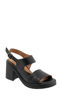 Bueno Myla Ankle Strap Platform Sandal Black at Nordstrom,