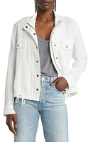 Rails Collins Organic Cotton Military Jacket in White at Nordstrom, Size Large