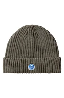 NORTH SAILS Logo Patch Beanie in Forest Night at Nordstrom