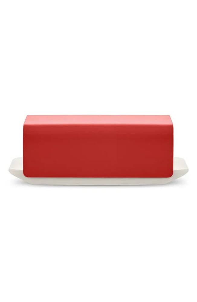 ALESSI Mattina Butter Dish in Red at Nordstrom