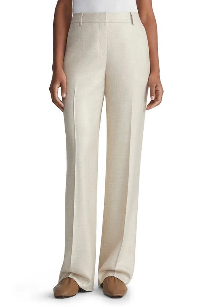 Lafayette 148 New York Gates Twill Straight Leg Trousers Birch Bark Multi at