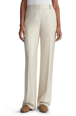 Lafayette 148 New York Gates Twill Straight Leg Trousers Birch Bark Multi at