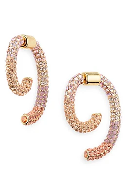 DEMARSON Ocean Luna Pavé Front/Back Earrings in Gold at Nordstrom