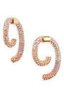 DEMARSON Ocean Luna Pavé Front/Back Earrings in Gold at Nordstrom