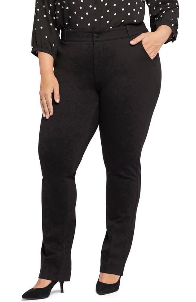 NYDJ Sculpt-Her Classic Trousers Black at Nordstrom,