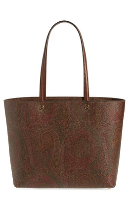 Etro Large Paisley Essential Shopper in Brown/Red at Nordstrom