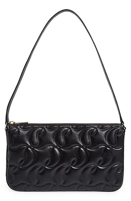 Christian Louboutin Loubila Monogram Quilted Leather Shoulder Bag in Cm53 Black/Black at Nordstrom