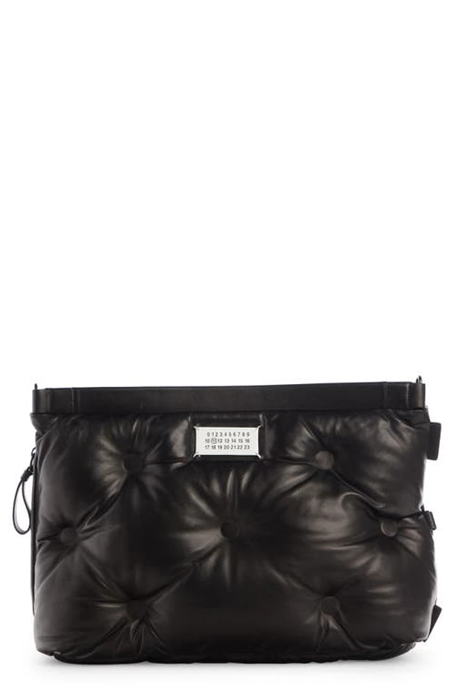 Maison Margiela Medium Glam Slam Leather Shoulder Bag in Black at Nordstrom