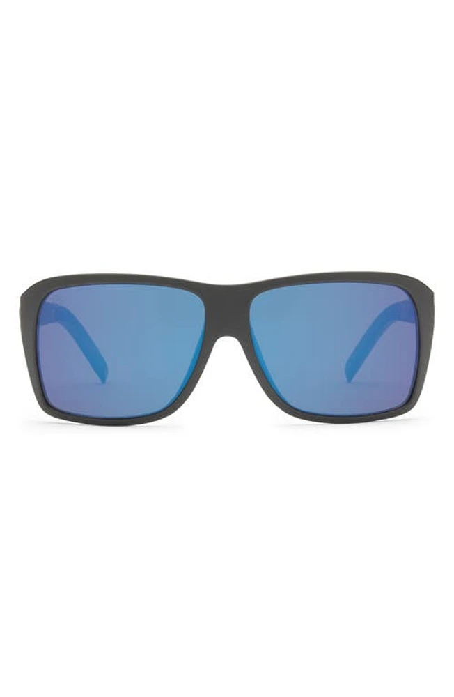 Electric Bristol 52mm Polarized Square Sunglasses in Matte Black/Blue Polar Pro at Nordstrom