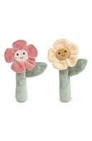 MON AMI Set of 2 Flower Rattles in Multi at Nordstrom