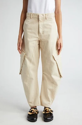 JW Anderson Twisted Oversize Cargo Pants Chalk at Nordstrom,