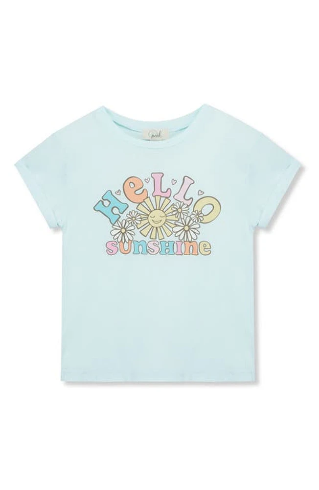 Peek Aren'T You Curious Kids' Hello Sunshine Cotton Graphic T-Shirt Light Blue at Nordstrom,