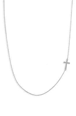 Bony Levy Sideways 14K Gold Cross Pendant Necklace in 14K Gold at Nordstrom