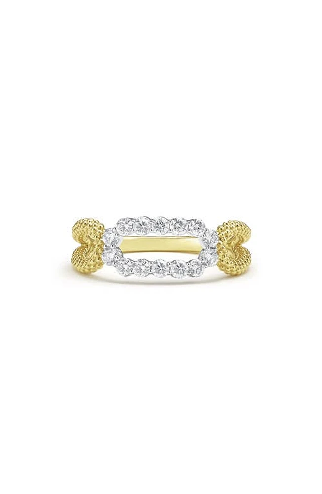 LAGOS Signature Caviar Superfine Oval Diamond Ring in Gold at Nordstrom, Size 7