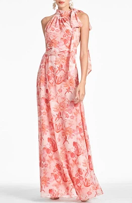 Sachin & Babi Kayla Halter Gown Pastello Fiore at Nordstrom,