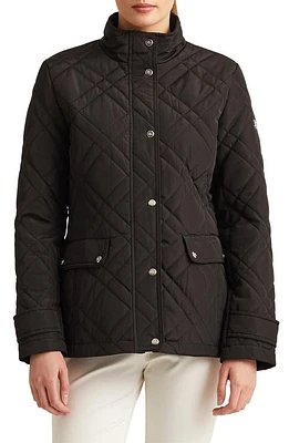 Lauren Ralph Lauren Diamond Quilt Jacket in Black at Nordstrom, Size X-Small