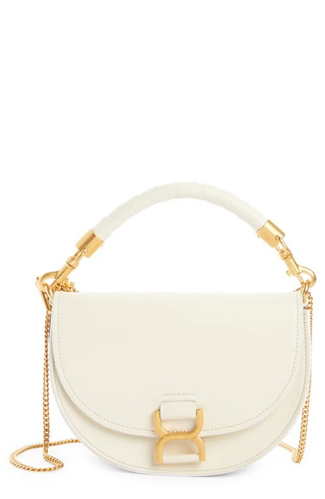 Chloé Marcie Leather Shoulder Bag in Misty Ivory at Nordstrom