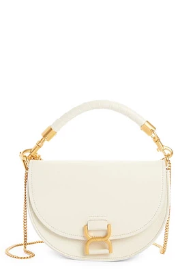 Chloé Marcie Leather Shoulder Bag in Misty Ivory at Nordstrom