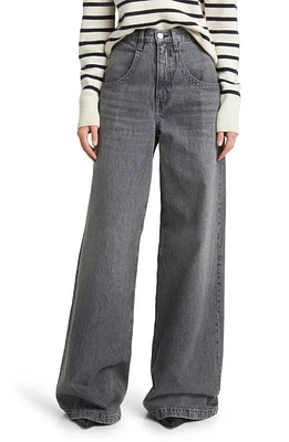 FRAME The Skater High Waist Wide Leg Jeans Matrix at Nordstrom,