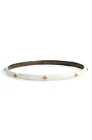 Armenta New World Enamel Diamond Bangle in White Enamel at Nordstrom, Size Medium