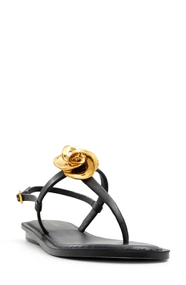 Ted Baker London Harper Rose Strappy Sandal Black at Nordstrom,