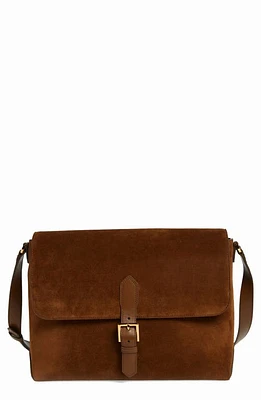 TOM FORD Suede Messenger Bag in Cigar at Nordstrom