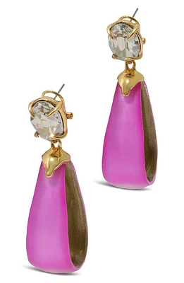 Alexis Bittar Bonbon Crystal Lucite Teardrop Earrings in Azalea at Nordstrom