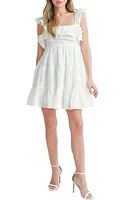 All Favor Tie Back Ruffled Minidress at Nordstrom,