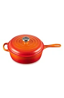 Le Creuset Signature Enamel Cast Iron Cassadou in Flame at Nordstrom, Size 3.75 Qt