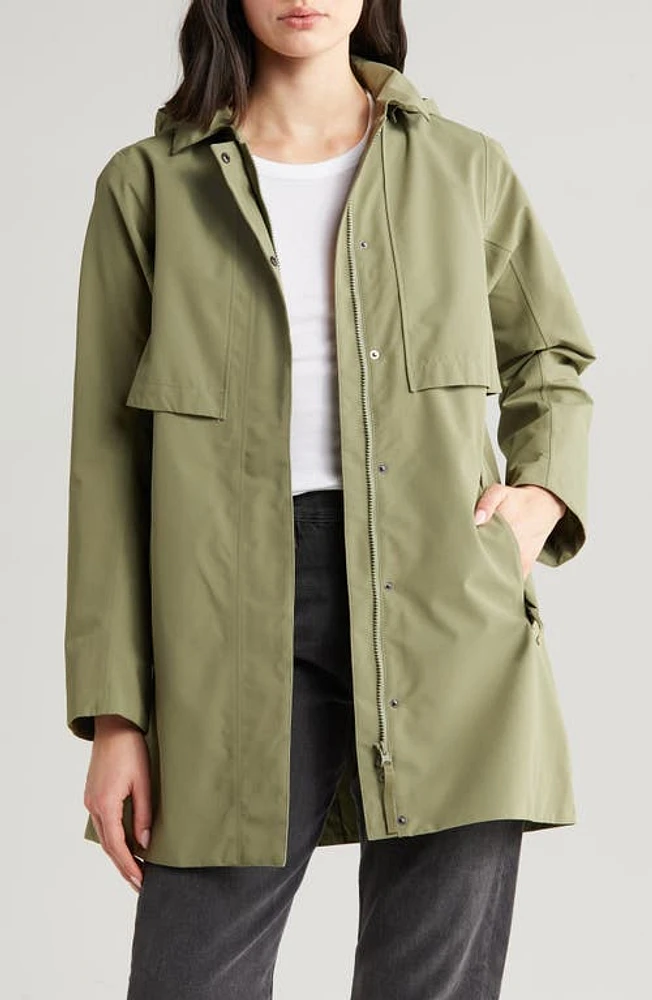 Helly Hansen Lilja Waterproof Raincoat Lav Green at Nordstrom,