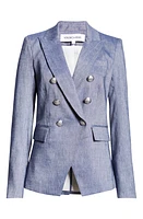 Veronica Beard Miller Dickey Jacket Blue Melange at Nordstrom,