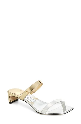 Jimmy Choo Kyda Slide Sandal Silver/Gold at Nordstrom,