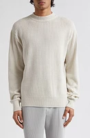 Homme Plissé Issey Miyake Common Textured Knit Sweater in White at Nordstrom