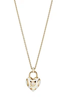 Cast The Pop Heart Charm Necklace in White at Nordstrom, Size 18