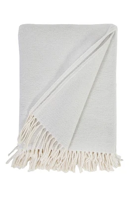 Pom Pom at Home Billie Fringe Cotton Throw Blanket in Light Grey at Nordstrom, Size 50X70