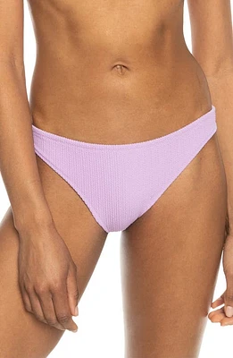 Roxy Aruba Textured Bikini Bottoms Crocus Petal at Nordstrom,