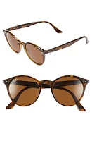 Ray-Ban Highstreet 51mm Round Sunglasses in Dark Havana at Nordstrom