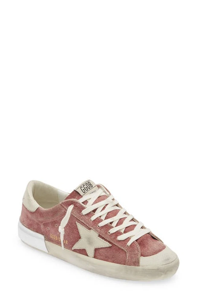 Golden Goose Super-Star Low Top Sneaker Pomegranate/Cream/Silver at Nordstrom,