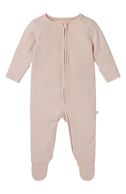 MORI Clever Zip Footie in Blush at Nordstrom, Size Newborn