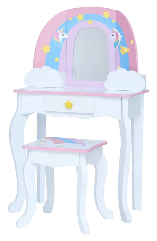 Teamson Kids Fantasy Fields Little Dreamer Vanity & Stool in Pink at Nordstrom