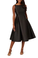 Adrianna Papell Sleeveless Mikado Fit & Flare Midi Dress at Nordstrom,