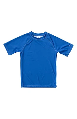 Snapper Rock Kids' Short Sleeve Rashguard in Blue at Nordstrom, Size 2T