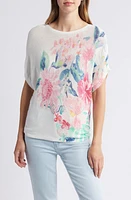 Tommy Bahama Perfectly Paradise Floral Mesh Sweater White at Nordstrom,