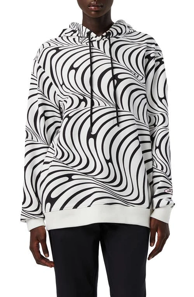 AlphaTauri Gender Inclusive Swirl Pattern Hoodie White at Nordstrom,